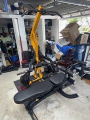 Powertec Workbench Multisystem Workout Equipment Home Gym+ 255lbs+Leg attachment