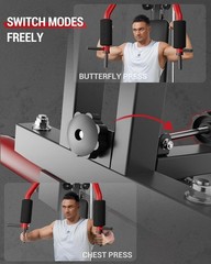 Multifunctional Home Gym Equipment Full Body Workout Station with Pulley System