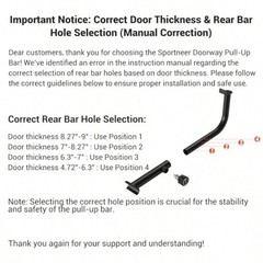 Sportneer Doorway Pull Up Bar – 440lbs Multi-Grip Folding Chin Up Bar