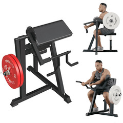 Adjustable Seat, Bicep Curl and Triceps Press Extension Machine , 2 in 1 Preache