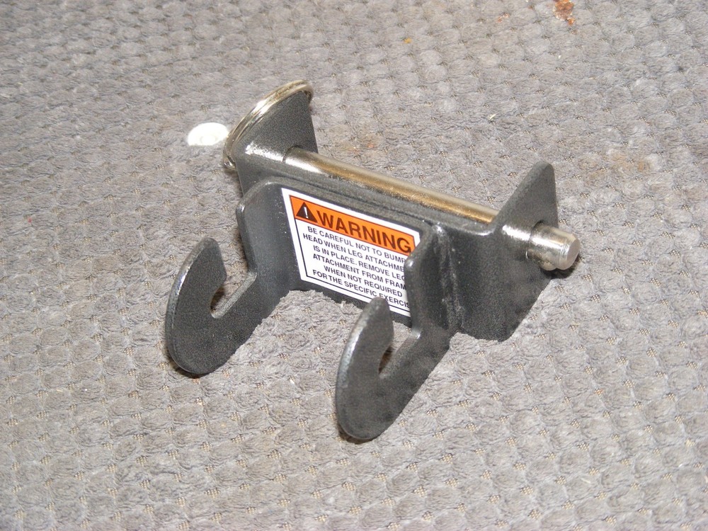 GENUINE TOTAL GYM PLATINUM PLUS & MORE LEG PULLEY BRACKET W/PIN**NICE**FREE SHIP