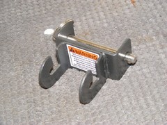 GENUINE TOTAL GYM PLATINUM PLUS & MORE LEG PULLEY BRACKET W/PIN**NICE**FREE SHIP