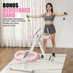 Papiblu Abdominal Trainers – Adjustable Ab Trainer Machine Foldable Abdominal
