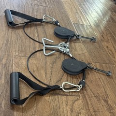 Bowflex Power Pro 43″ Rod Cables w/ Handles Pulleys Hooks Stops FREE SHIPPING