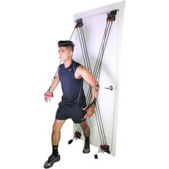 Total Body Workout: X Factor Door Gym with Straight Bar, DVD, Chart