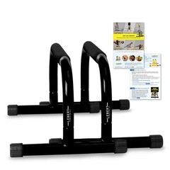 Lebert Fitness Parallette Push Up Bars Dip Station Stand – Perfect for Home a…