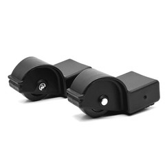 Foot Caster Wheel Set fits Concept2 Indoor Rowers 1809 Pair Standard, Black