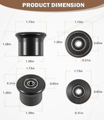 6-Pack Sliding Seat Bracket Roller for Bowflex HomeGym for Blaze Classic Elite