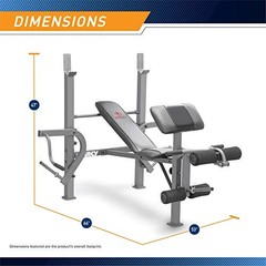 Standard Weight Bench Incline with Leg Developer and Butterfly Arms,