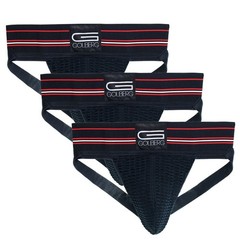 Golberg Athletic Supporter – Naturally Contoured Waistband – (3 Pack, Pitch B…