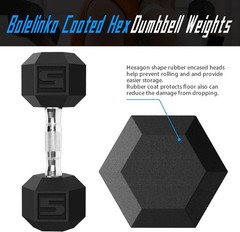 5 LB Hex Dumbbells Set – Non-Slip Grip for Enhanced Workout Experience