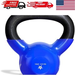 Versatile 10 lb Vinyl Kettlebell – Strength Training for All Fitness Levels