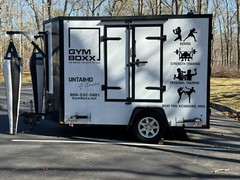 Mobile Gym Business for Sale gym equipment with boxing bags