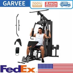 Home Gym Machine, Multifunctional Workout Equipment with 150 Lbs Weight Stack