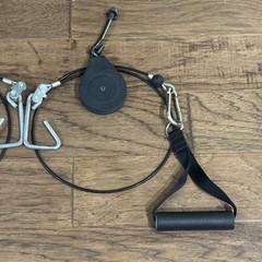 Bowflex Power Pro 43″ Rod Cables w/ Handles Pulleys Hooks Stops FREE SHIPPING
