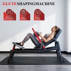 Hip Thrust Machine 900LBS Capacity Plate-Loaded Glute Bridge Machine Heavy Duty