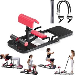 Multifunction Sissy Squat Hip Thrust Machine – 30lb Bands, Steel Frame, Home Gym