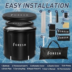 Cold Plunge Therapy Home Gym Inflatable Portable 105gal Training Pain icebath