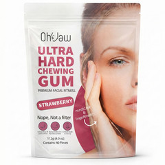 OhJaw Ultra tough Jawline Chewing Gum. Facial Fitness Beauty Editor. (3-pack)