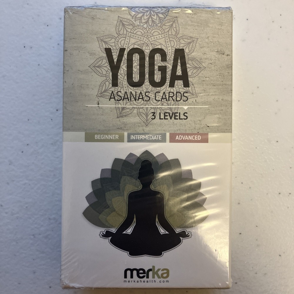 merka Yoga Asanas Cards Flashcard Deck NEW IN BOX