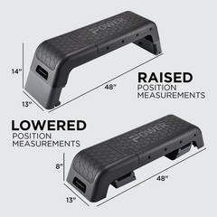 Power Systems Deck Step Bench & Weight Bench 70090 Aerobic Platform & Plyo Box