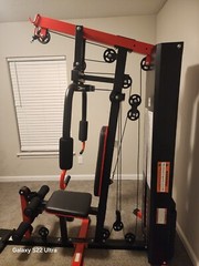 Fitvids FVLX-750 Home Gym System Workout Station with 375lbs of Resistance