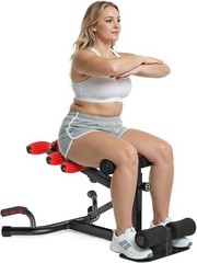 MERACH Upgrade Deep Squat Machine for Overweight, Dual Spring Assist& 350LB Weig