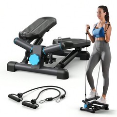 MERACH Mini Twist Stepper with Resistance Bands – 330LBS Cardio Workout