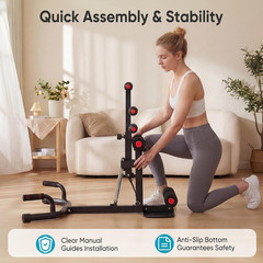 Deep Squat Machine for Home Gym, All-In-One Exercise Equipment, Adjustable Squat