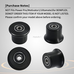 4 quantity Fits Bowflex Rolling seat trolley wheels for PR1000, Sport, Conquest