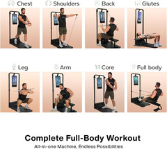 Smart Home Gym, Multi-Functional Gym Machine for Full Body Strength Training, Al