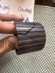 DAMAGED Total Gym Elite Rubber End Caps Black (2 Have Screws To Secure Them)