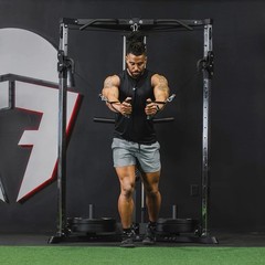 Titan Fitness Plate-Loaded Adjustable Multi-Station Functional Trainer, 660 lb,…