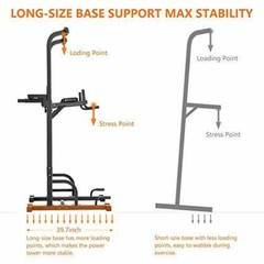 Sportsroyals Power Tower Dip Station Pull Up Bar for Home Gym Strength Training