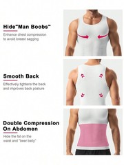 Men’s Slimming Compression Vest – Tummy Control Shaper Tank Top for Workout