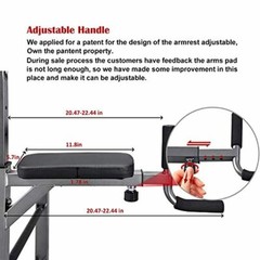 RELIFE REBUILD YOUR LIFE Power Tower Workout Dip Station for Home Gym Strength T