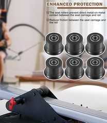 6-Pack Sliding Seat Bracket Roller for Bowflex HomeGym for Blaze Classic Elite