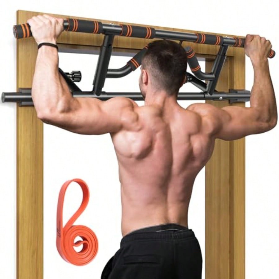 Sportneer Doorway Pull Up Bar – 440lbs Multi-Grip Folding Chin Up Bar