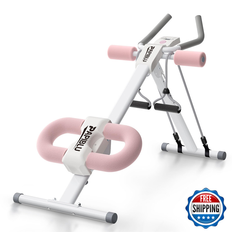 Papiblu Abdominal Trainers – Adjustable Ab Trainer Machine Foldable Abdominal