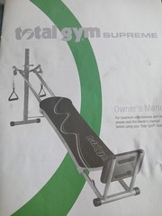 Total Gym Supreme Adjustable Multipress Home Gym Handles Black Green