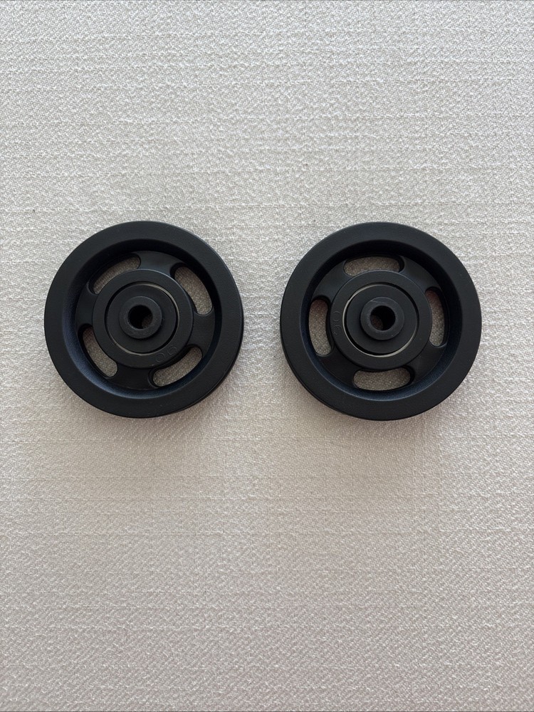 RitFit Nylon Bearing Pulley Wheel OD 90mm for Cable Gym Equipment Part Lot of 2