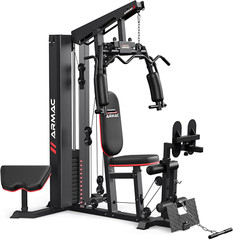 Home Gym Multifunctional Equipment 150 LB Weight Stack Workout Station Full Body