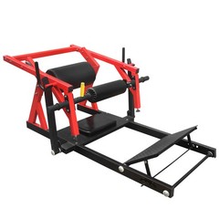 Hip Thrust Machine for Glutes, Adjustable Butt Workout w/ Weight Holder, Red