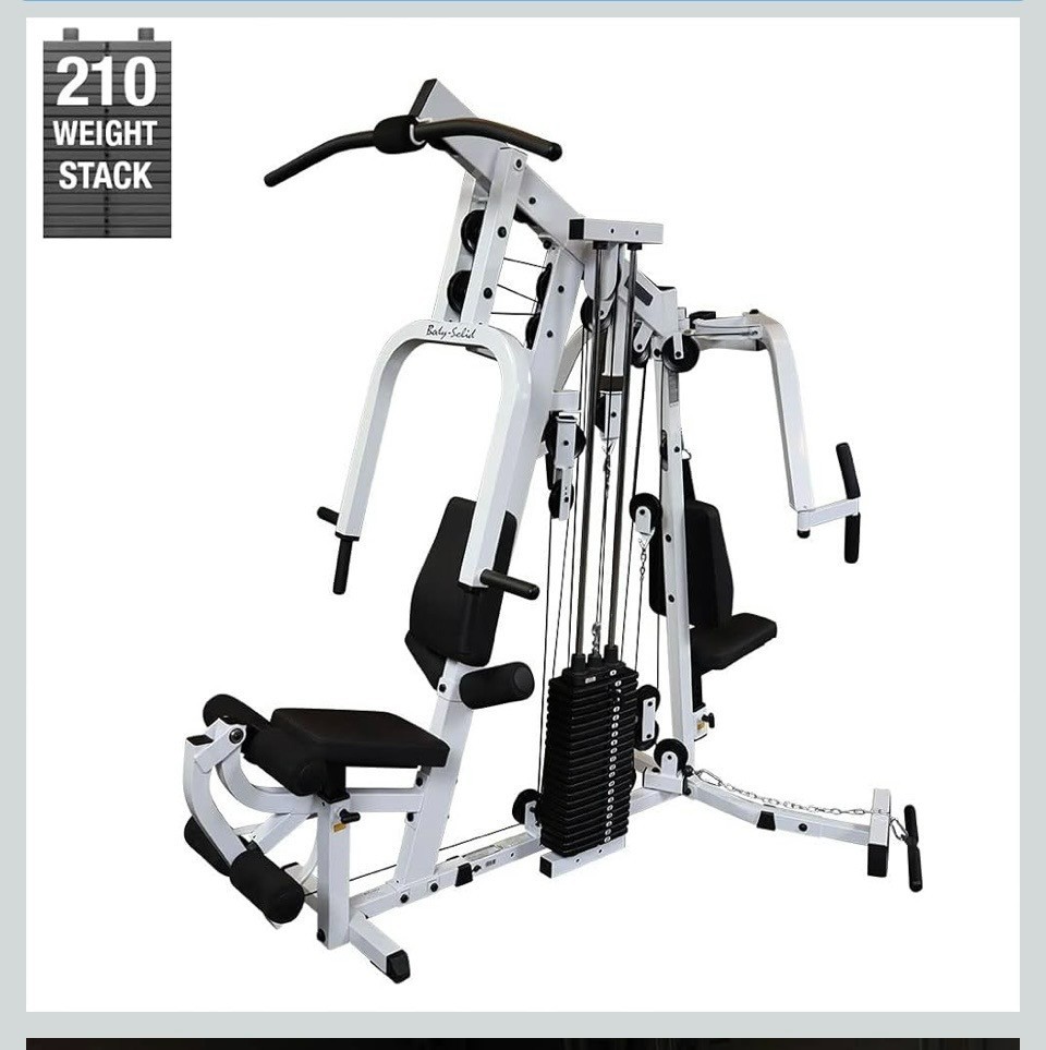Body Solid EXM2500S with Red Stack