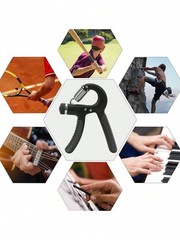 1pc Adjustable Hand Gripper 10-60kg Strength Trainer For Hand Wrist Forearm