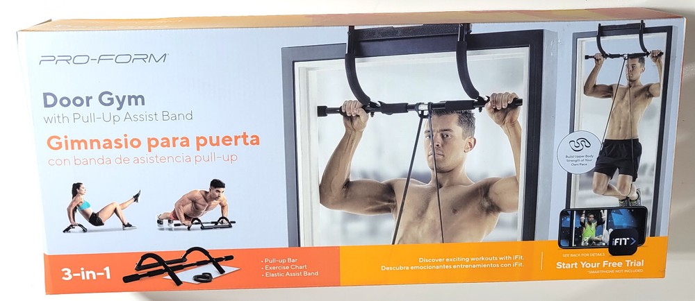 ProForm Door Gym With Pull-Up Assist Band. brand new