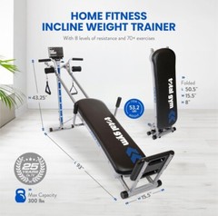 Total Gym APEX Versatile Indoor Full Strength Body Workout Home Gym
