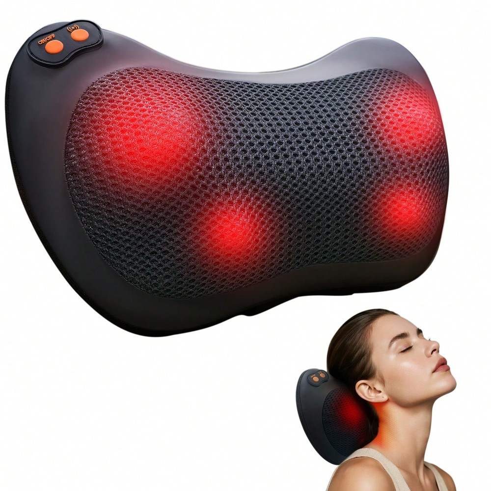 Shiatsu Back & Neck Massager with Heat, Deep Tissue Kneading Electric Massage…