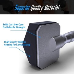 Black Hex 12 LB Dumbbell Pair | Perfect for Weight Loss & Strength Building
