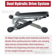Ab Abdominal Trainers Sit-up Bench Pedal Exerciser Fitness Machine With Stepper